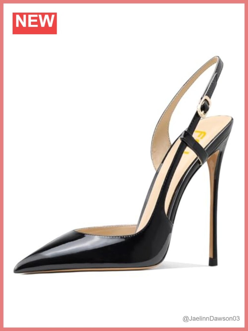 Slingback Pointed Toe Stiletto Heels
